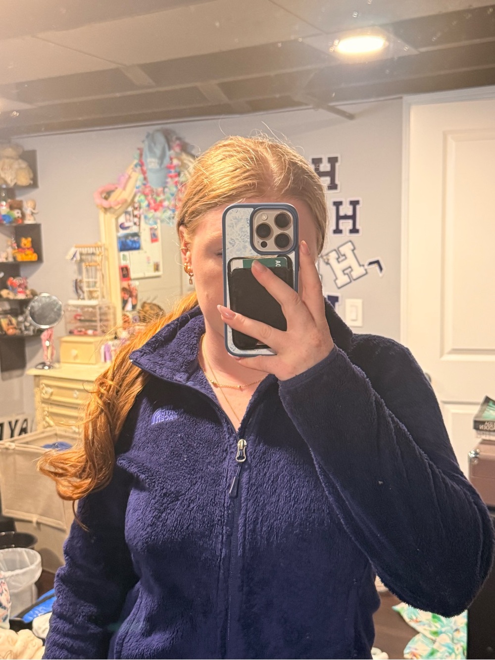 The North Face Women's Plush Fleece Jacket - Deep Navy